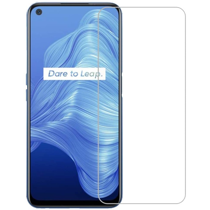 Защитно фолио, съвместимо с Oppo A53S, Tempered Glass, 2.5 D, 9H, Full Glue, G-Tech Clear