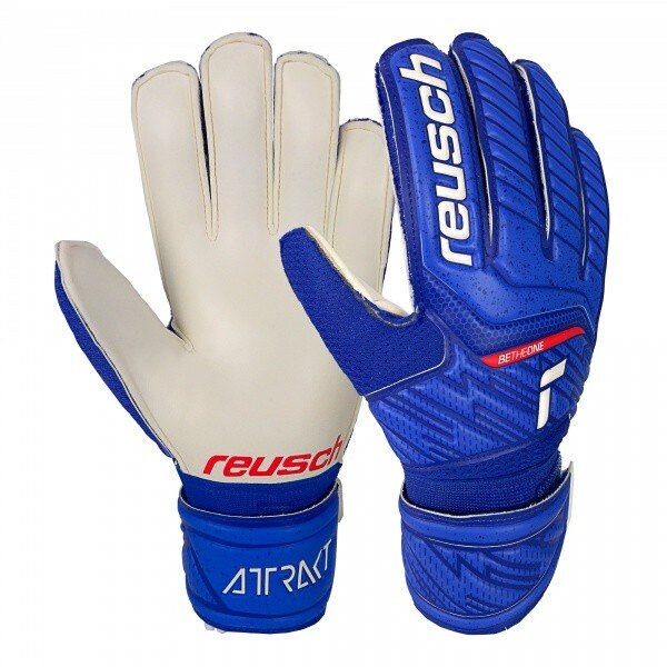 Manusi Portar Reusch Attrakt Grip Junior, Albastru/Alb, Marime 7