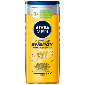 Gel de dus Nivea Men Active Energy, 250 ml Gel de dus Nivea Men Active Energy, 250 ml