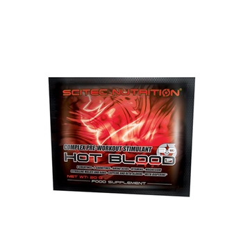 Pre Workout, Scitec, Hot Blood mostra/doza cu aroma de Fructe Tropicale , 20 grame Pre Workout, Scitec, Hot Blood mostra/doza cu aroma de Fructe Tropicale , 20 grame
