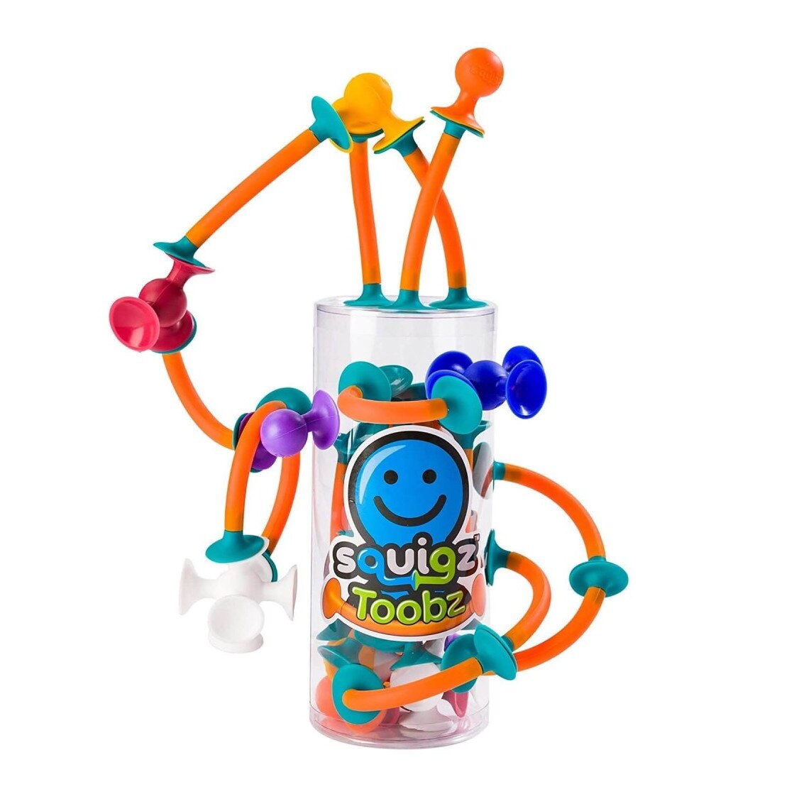 Joc de constructie Fat Brain Toys, Squigz Toobz