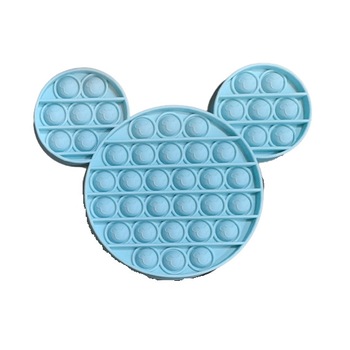Joc pop it cap Mickey, bleu din silicon, 18 cm Joc pop it cap Mickey, bleu din silicon, 18 cm