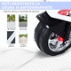 Motocicleta electrica pentru copii, Homcom, PP si metal, 3 Roti, Muzica, Lumini, 112x51x72,5 cm, Alb