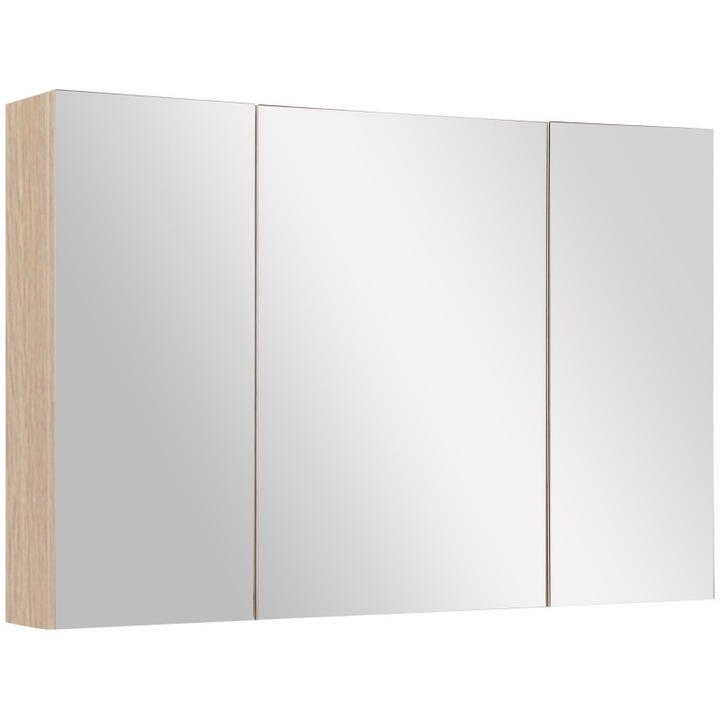 Dulap de perete pentru baie Kleankin, PAL, 13.5x60x90 cm, Maro