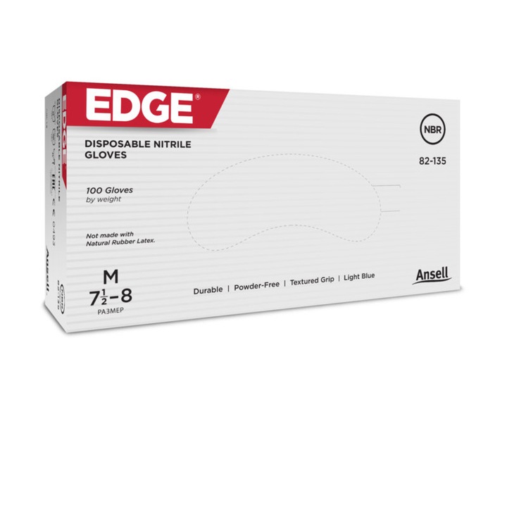 Manusi Ansell nitril unica folosinta Albastre marime M