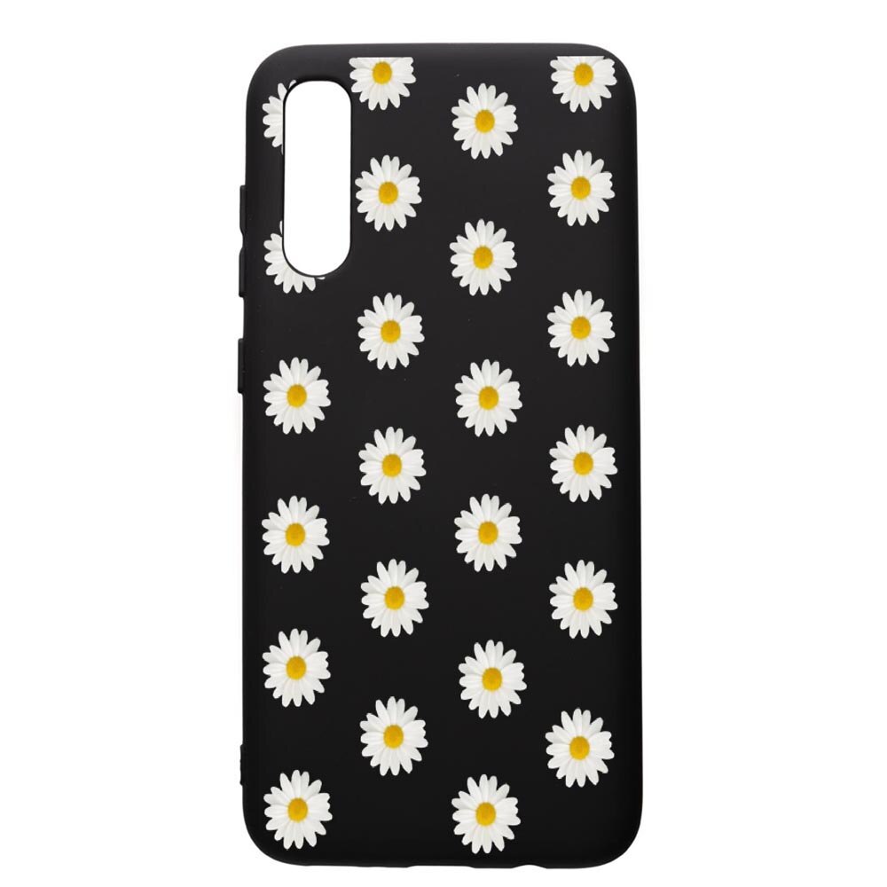 Husa de protectie Samsung Galaxy A30S, Happy Flowers, silicon, cu interiorul din material textil, protectie camera, PB513