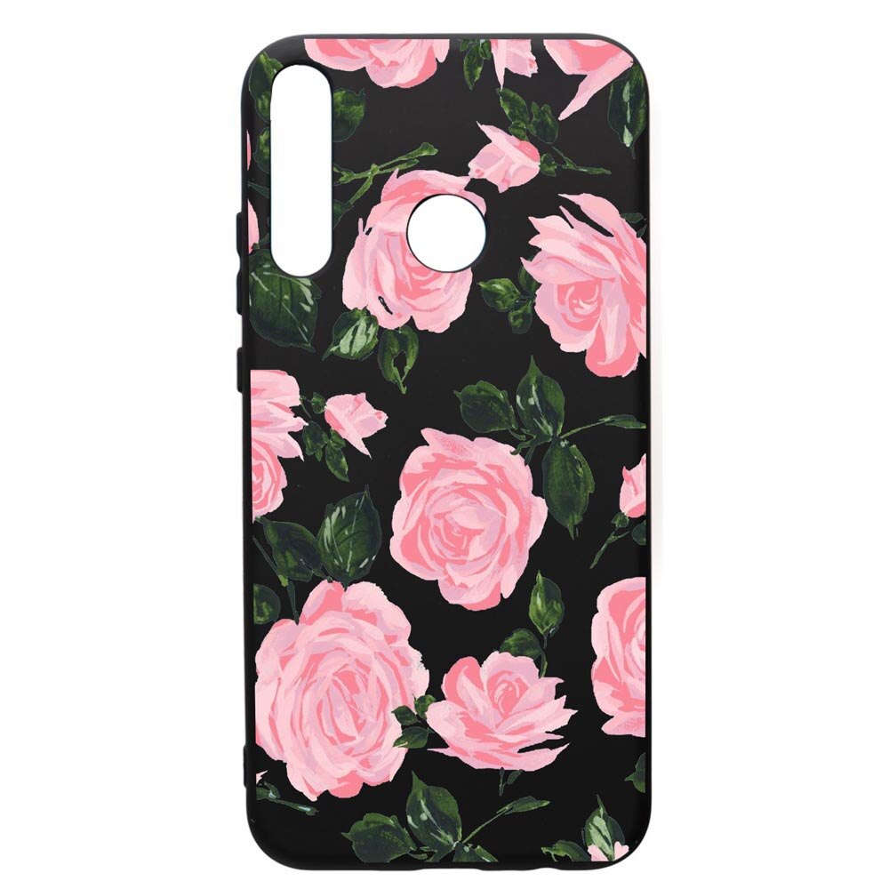 Husa de protectie Huawei P40 Lite E / Y7p, Rose, Pastel colors, silicon, cu interiorul din material textil, protectie camera, PB514