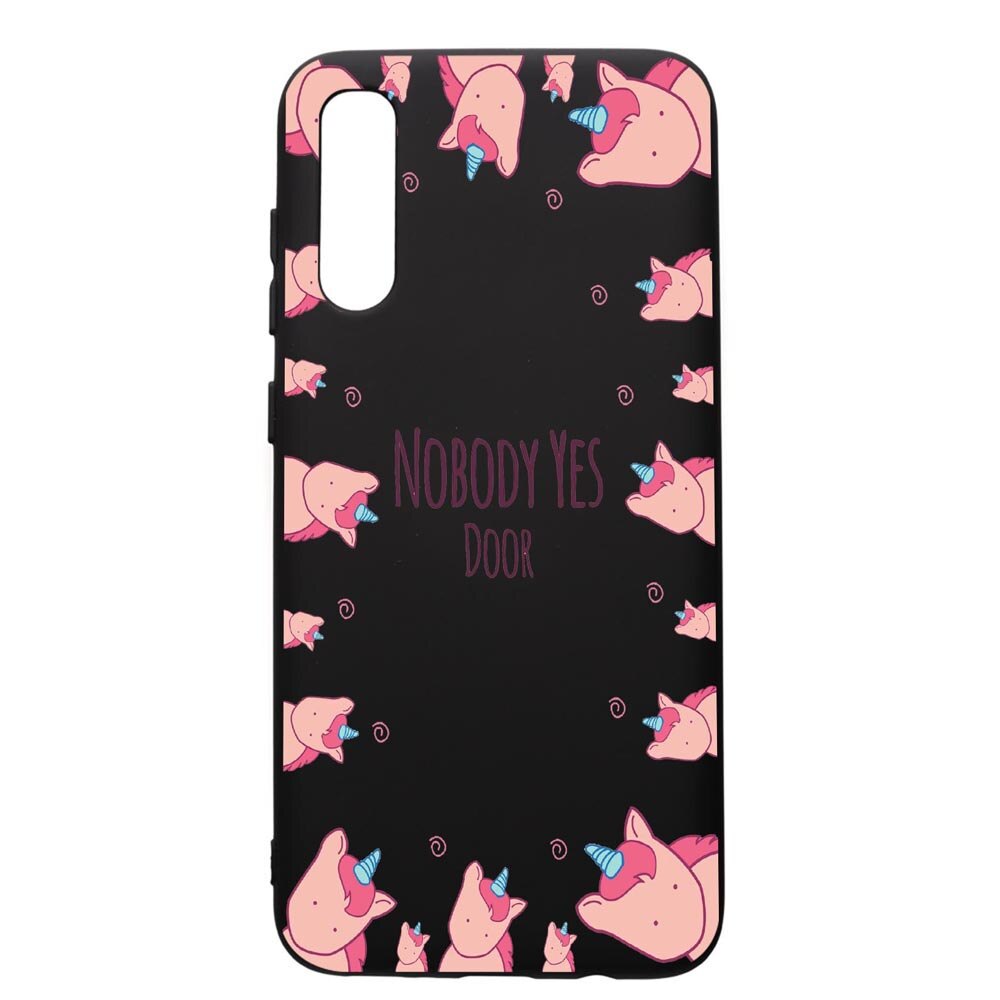 Husa de protectie Samsung Galaxy A70, Unicorn - Nobody yes, silicon, cu interiorul din material textil, protectie camera, PB523