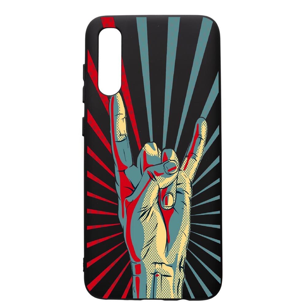Husa de protectie Samsung Galaxy A70, Rock, silicon, cu interiorul din material textil, protectie camera, PB530