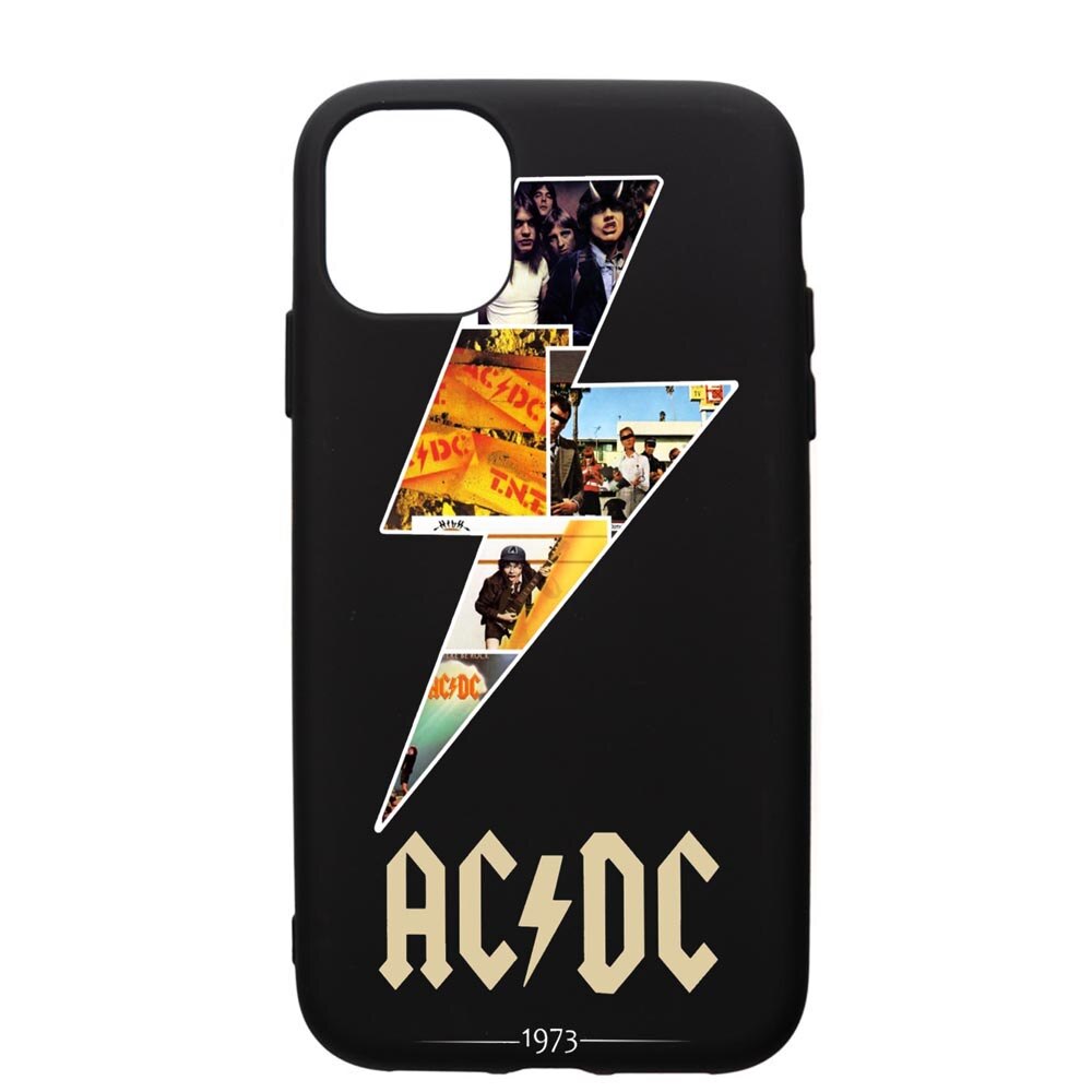 Husa de protectie Apple iPhone 12 Pro, AC/DC, silicon, cu interiorul din material textil, protectie camera, PB534
