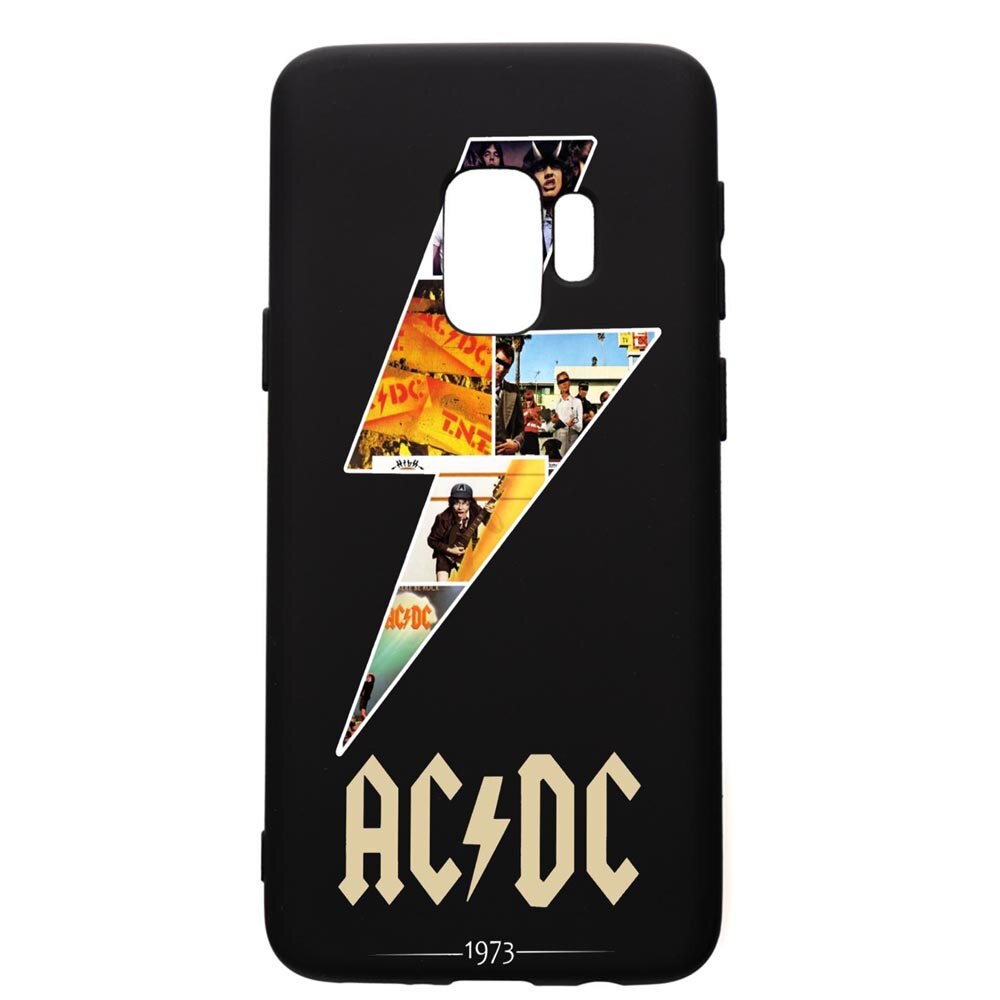 Husa de protectie Samsung Galaxy S9, AC/DC, silicon, cu interiorul din material textil, protectie camera, PB534