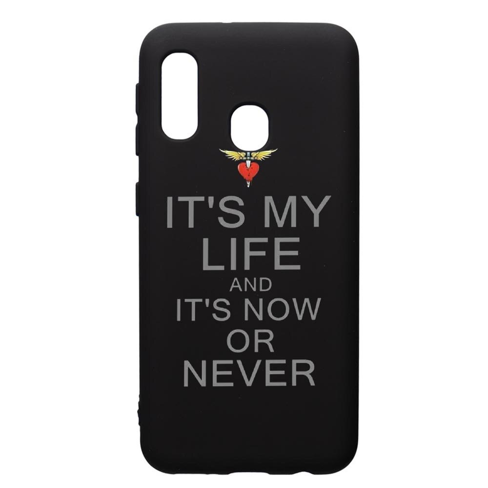 Husa de protectie Samsung Galaxy A20E, Its my life, silicon, cu interiorul din material textil, protectie camera, PB539