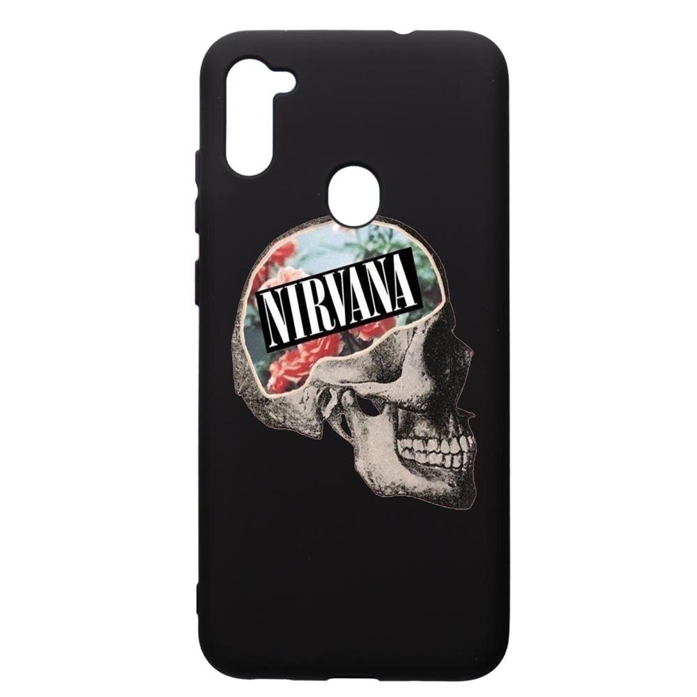 Husa de protectie Samsung Galaxy A11, Nirvana, silicon, cu interiorul din material textil, protectie camera, PB535