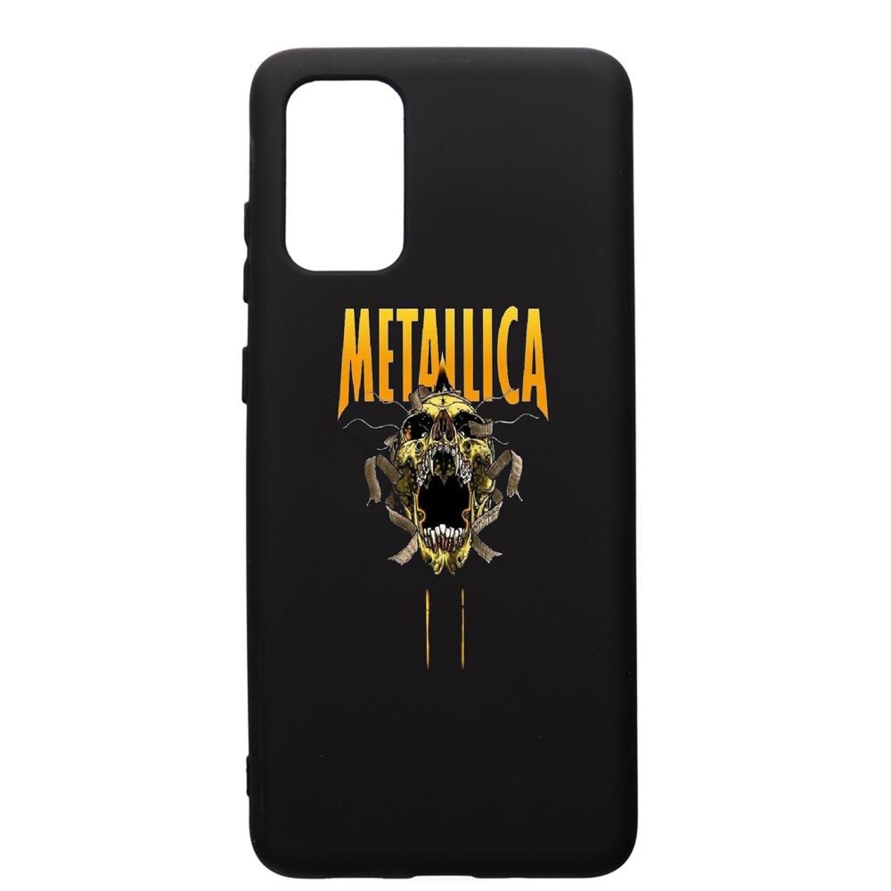 Husa de protectie Samsung Galaxy S20 Plus, Metallica, silicon, cu interiorul din material textil, protectie camera, PB542