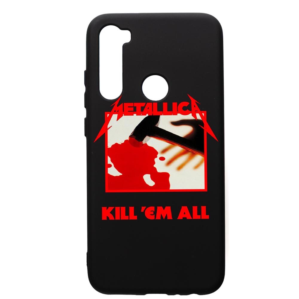 Husa de protectie Xiaomi Redmi Note 8, Metallica, silicon, cu interiorul din material textil, protectie camera, PB543