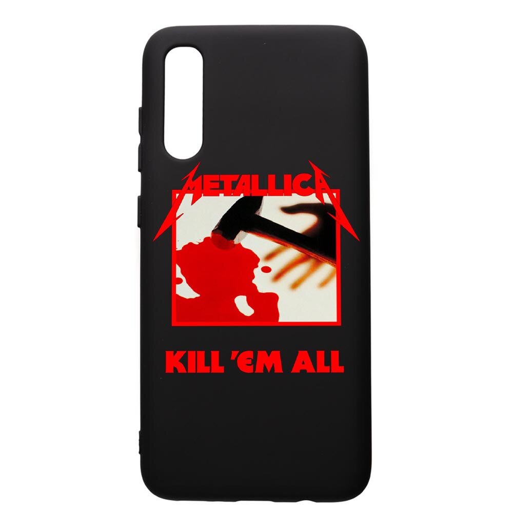 Husa de protectie Samsung Galaxy A30S, Metallica, silicon, cu interiorul din material textil, protectie camera, PB543