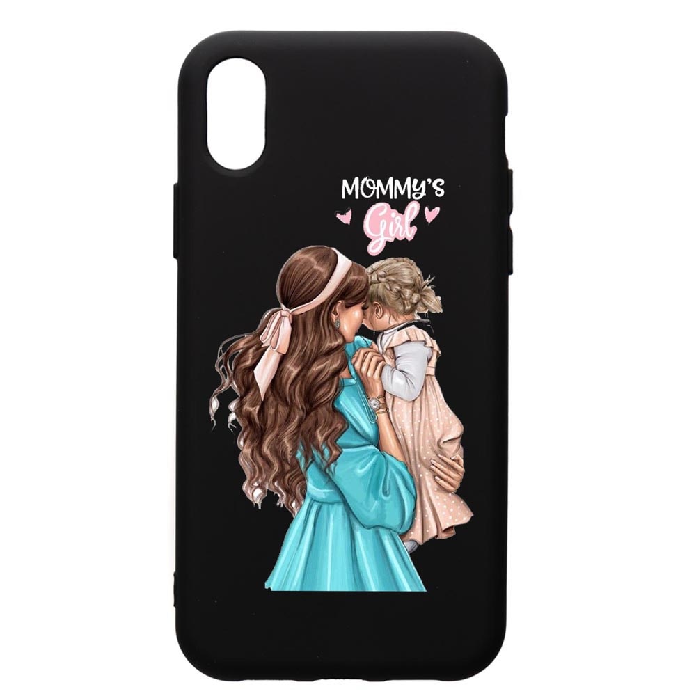 Husa de protectie Huawei Y5 2019, Mommy's Girl, silicon, cu interiorul din material textil, protectie camera, PB555