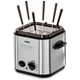 Friteuza cu set Fondue Princess 182611, 840W, Capacitate 1.2 L, Indicator luminos, Inox/Negru