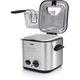Friteuza cu set Fondue Princess 182611, 840W, Capacitate 1.2 L, Indicator luminos, Inox/Negru