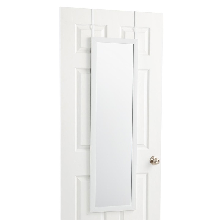 Oglinda usa, alba, 126 cm inaltime