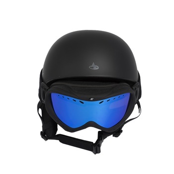 Set casca + ochelari protectie ski Maupiti, 53-55, negru Set casca + ochelari protectie ski Maupiti, 53-55, negru