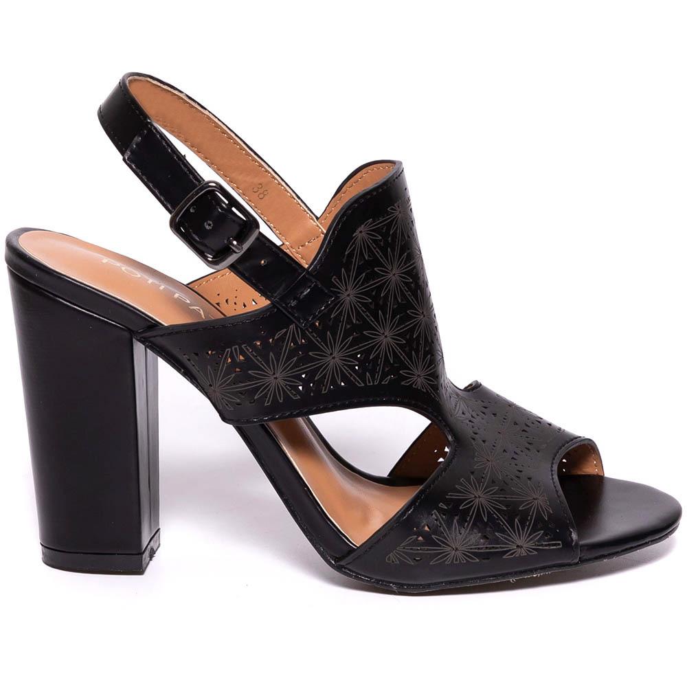 Sandale dama Odalis, Negru, Negru