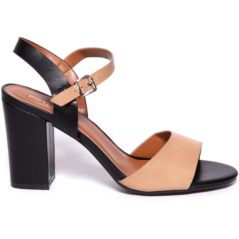 Sandale dama Kiera, Negru/Bej, Negru