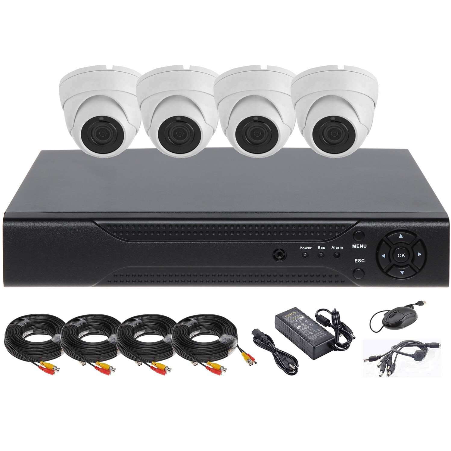 Kit/sistem supraveghere video cu 4 camere 5 MP ENVIO AESS-KIT4CHDFM50H500ST