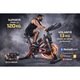 Bicicleta spinning TECHFIT® SBK1500N PRO MAX, Sistem Volanta 13 Kg, Pedale aluminiu, Bluetooth: Zwift/Fitshow/Kinomap, Sa cu arc PRO, Display afisaj mare, Utilizator 120Kg, Bidon+suport inclus