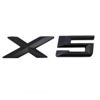Emblema X5 spate portbagaj BMW, Negru matt Emblema X5 spate portbagaj BMW, Negru matt