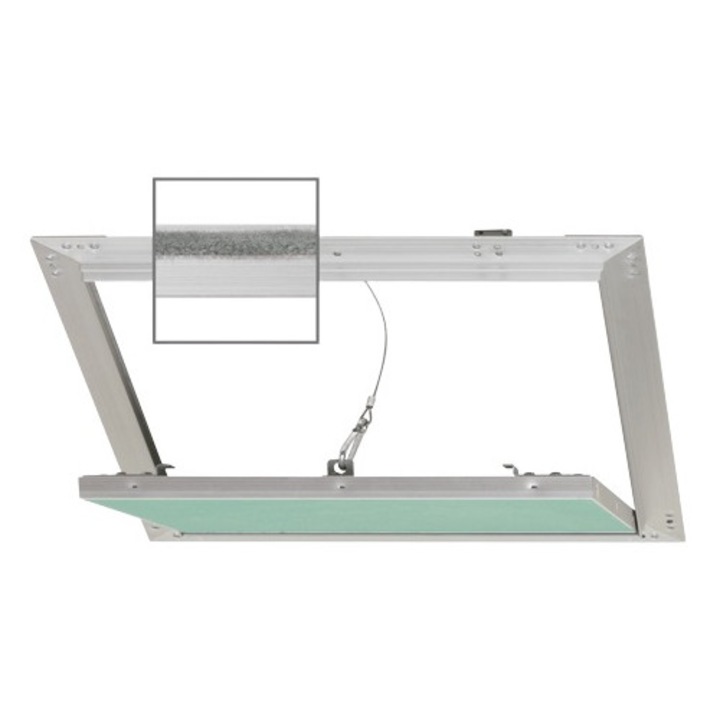 Usita Trapa Vizitare din Aluminiu + Gips Carton Pentru Tavan si Perete, 400 x 400 x 12.5mm