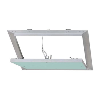 Usita Trapa Vizitare din Aluminiu + Gips Carton Pentru Tavan si Perete, 400 x 400 x 12.5mm Usita Trapa Vizitare din Aluminiu + Gips Carton Pentru Tavan si Perete, 400 x 400 x 12.5mm