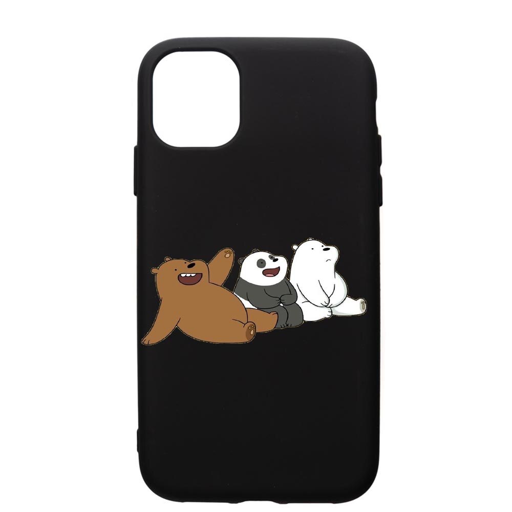 Husa de protectie Apple iPhone 11 Pro, Keep Calm - Bears, silicon, cu interiorul din material textil, protectie camera, PB587
