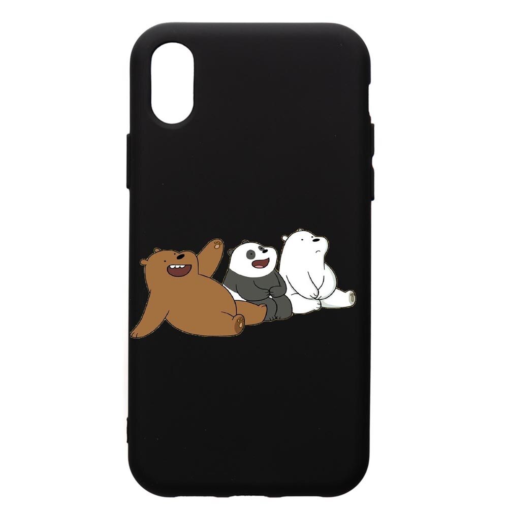 Husa de protectie Apple iPhone XR, Keep Calm - Bears, silicon, cu interiorul din material textil, protectie camera, PB587