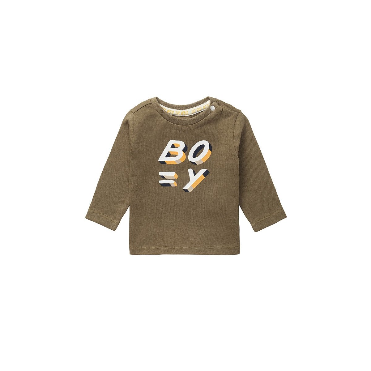 Bluza bebe, Noppies, bumbac organic, Tring, kaki,