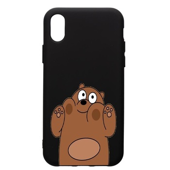 Husa de protectie Samsung Galaxy A01, Bears, silicon, cu interiorul din material textil, protectie camera, PB589 Husa de protectie Samsung Galaxy A01, Bears, silicon, cu interiorul din material textil, protectie camera, PB589