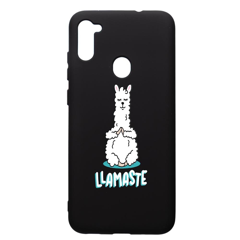 Husa de protectie Samsung Galaxy A11, Llamaste, silicon, cu interiorul din material textil, protectie camera, PB590