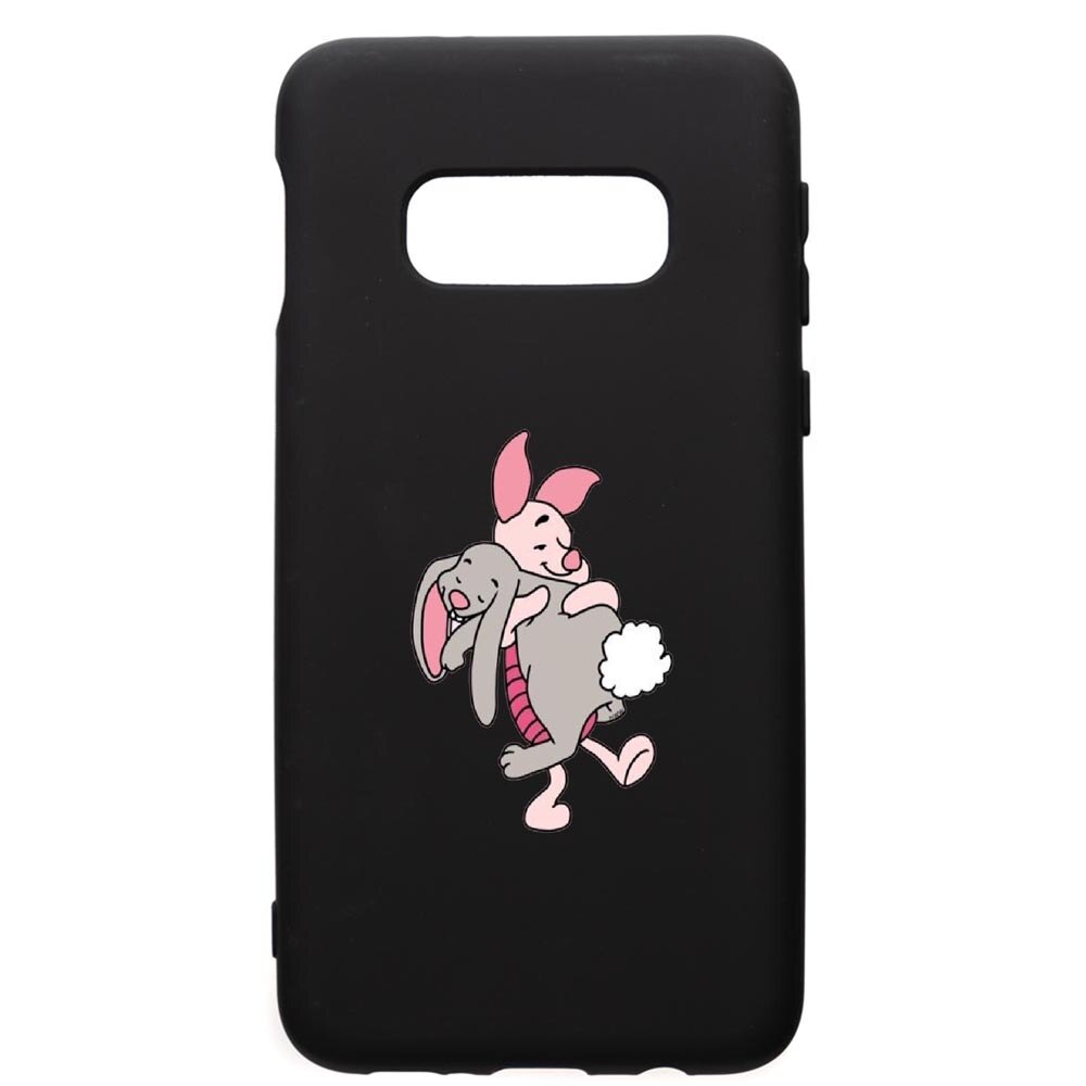 Husa de protectie Samsung Galaxy S10E, Winnie the Pooh, silicon, cu interiorul din material textil, protectie camera, PB592