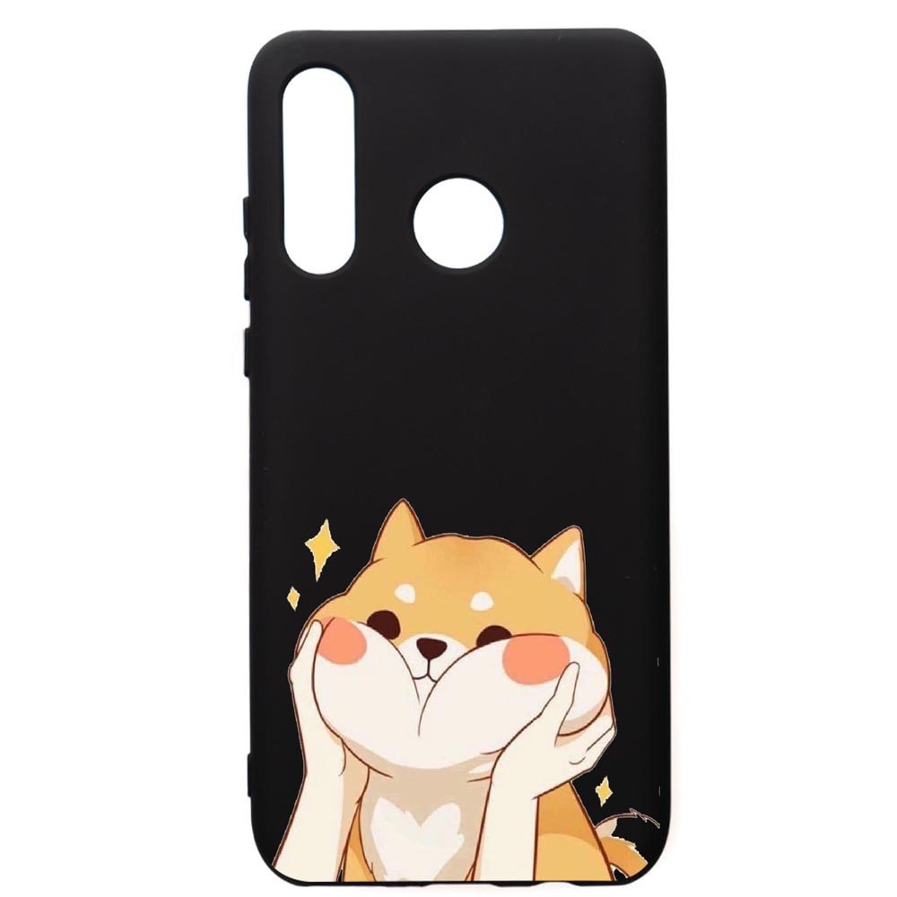 Husa de protectie Huawei P30 Lite, Sweet Cat, silicon, cu interiorul din material textil, protectie camera, PB596