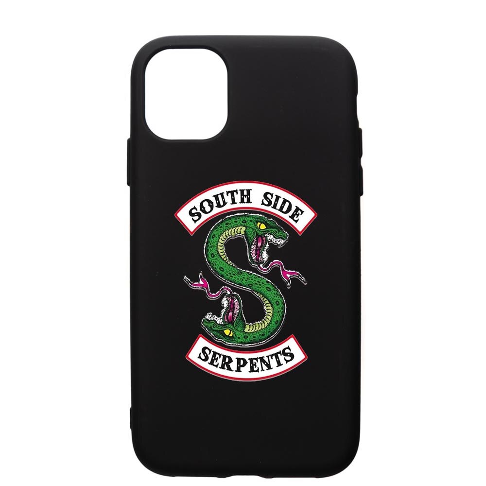 Husa de protectie Apple iPhone 12, Riverdale - South Side Serpents, silicon, cu interiorul din material textil, protectie camera, PB605