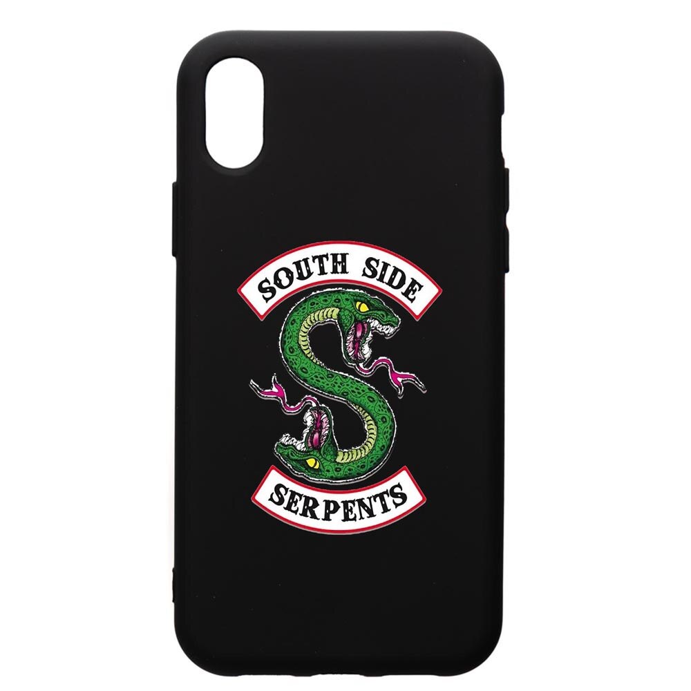 Husa de protectie Apple iPhone XS Max, Riverdale - South Side Serpents, silicon, cu interiorul din material textil, protectie camera, PB605