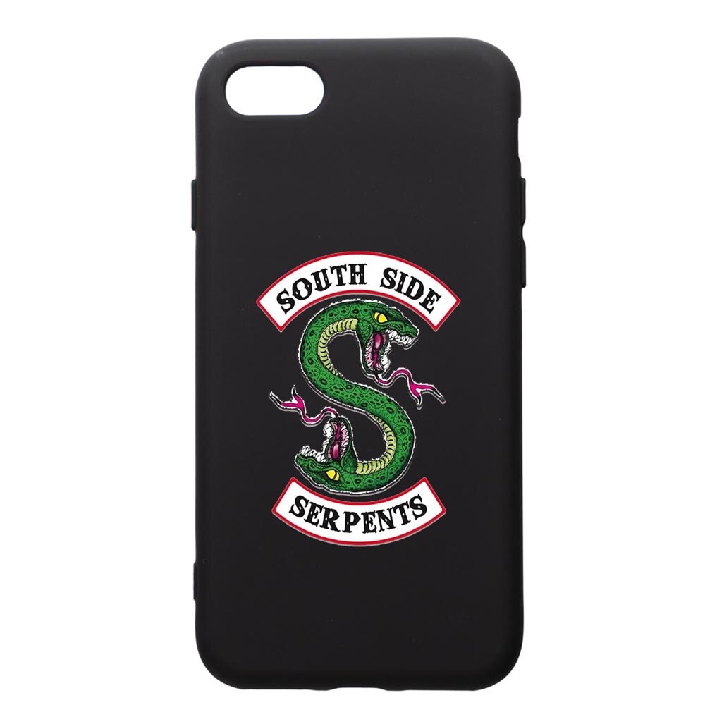 Husa de protectie Apple iPhone SE 2 / iPhone 8 / iPhone 7, Riverdale - South Side Serpents, silicon, cu interiorul din material textil, protectie camera, PB605