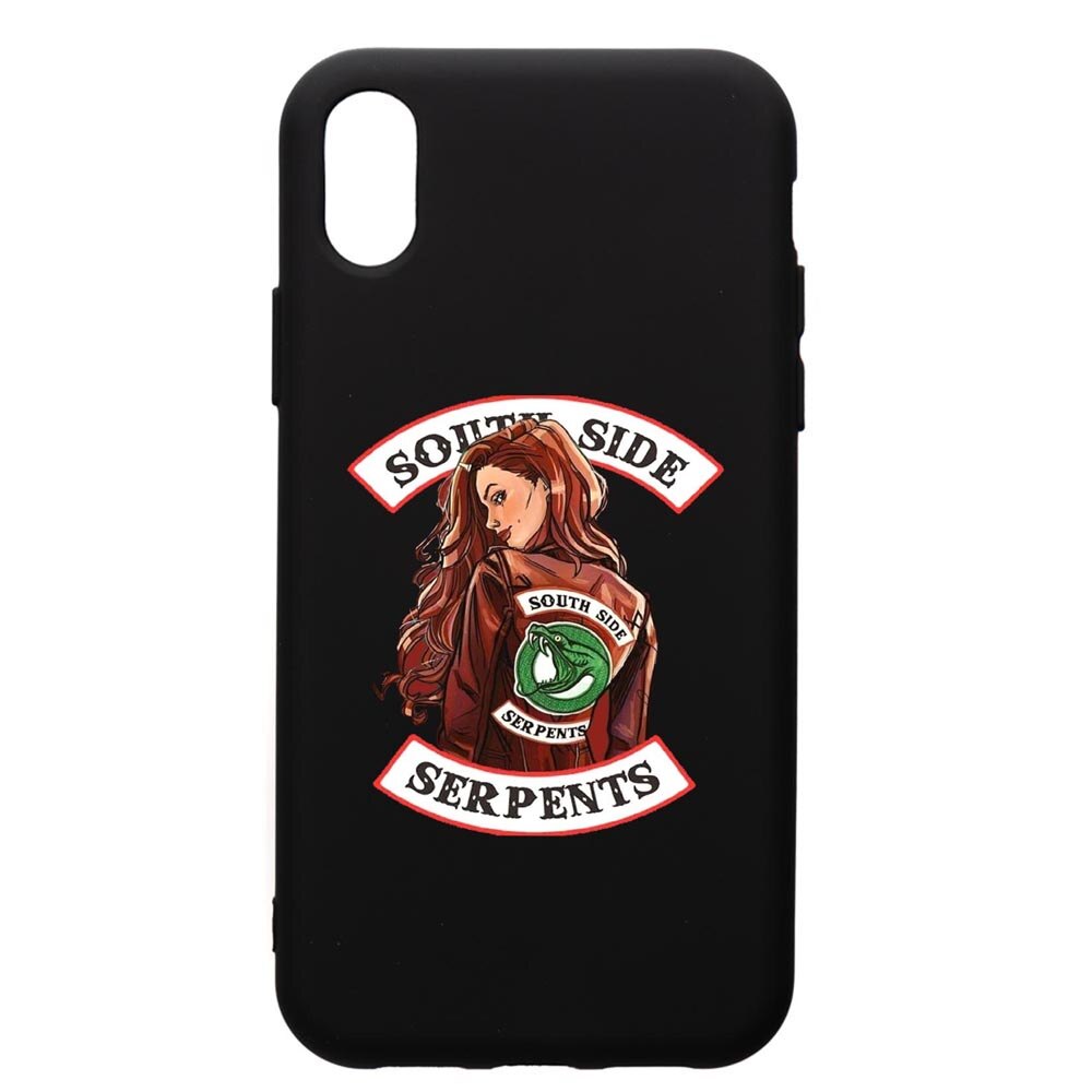 Husa de protectie Samsung Galaxy A01, Riverdale - South Side Serpents, silicon, cu interiorul din material textil, protectie camera, PB606