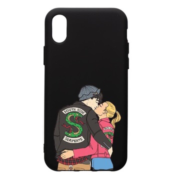 Husa de protectie Huawei Y6 2019, Riverdale - South Side Serpents, silicon, cu interiorul din material textil, protectie camera, PB618 Husa de protectie Huawei Y6 2019, Riverdale - South Side Serpents, silicon, cu interiorul din material textil, protectie camera, PB618