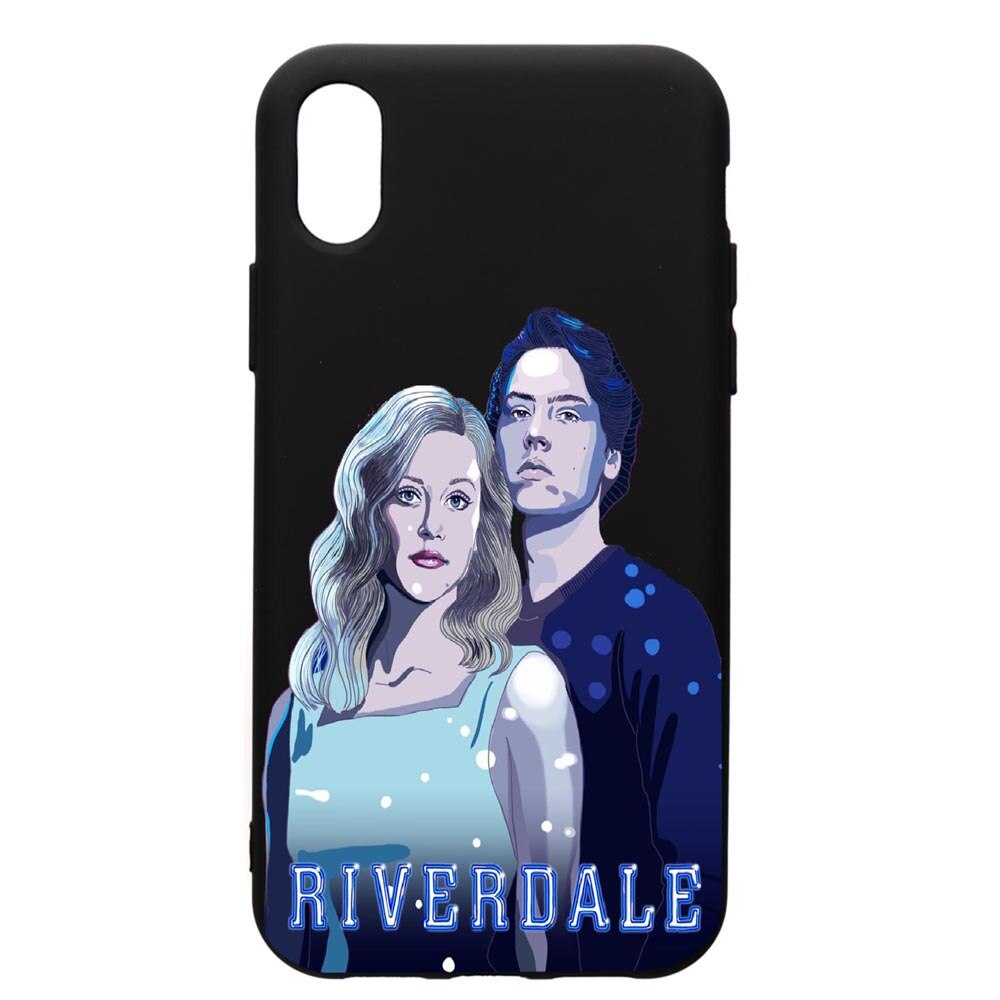 Husa de protectie Samsung Galaxy A01, Riverdale, silicon, cu interiorul din material textil, protectie camera, PB614