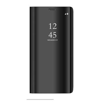 Husa Flip Mirror pentru Samsung Galaxy A21s Black Husa Flip Mirror pentru Samsung Galaxy A21s Black