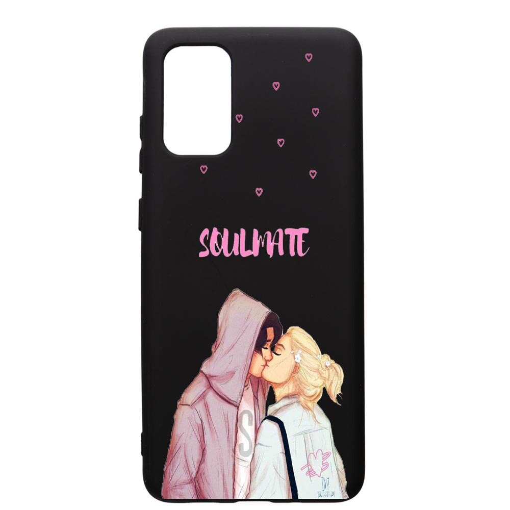 Husa de protectie Samsung Galaxy A71, Happy Flowers, silicon, cu interiorul din material textil, protectie camera, PB626