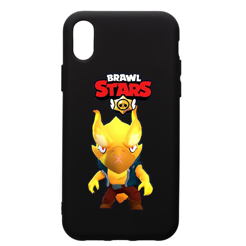 Husa de protectie Xiaomi Redmi 7A, Brawl Stars Phoenix Crow, silicon, cu interiorul din material textil, protectie camera, PB645