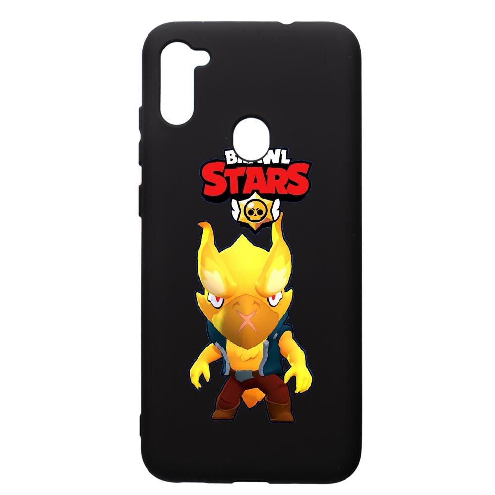 Husa de protectie Samsung Galaxy A11, Brawl Stars Phoenix Crow, silicon, cu interiorul din material textil, protectie camera, PB645