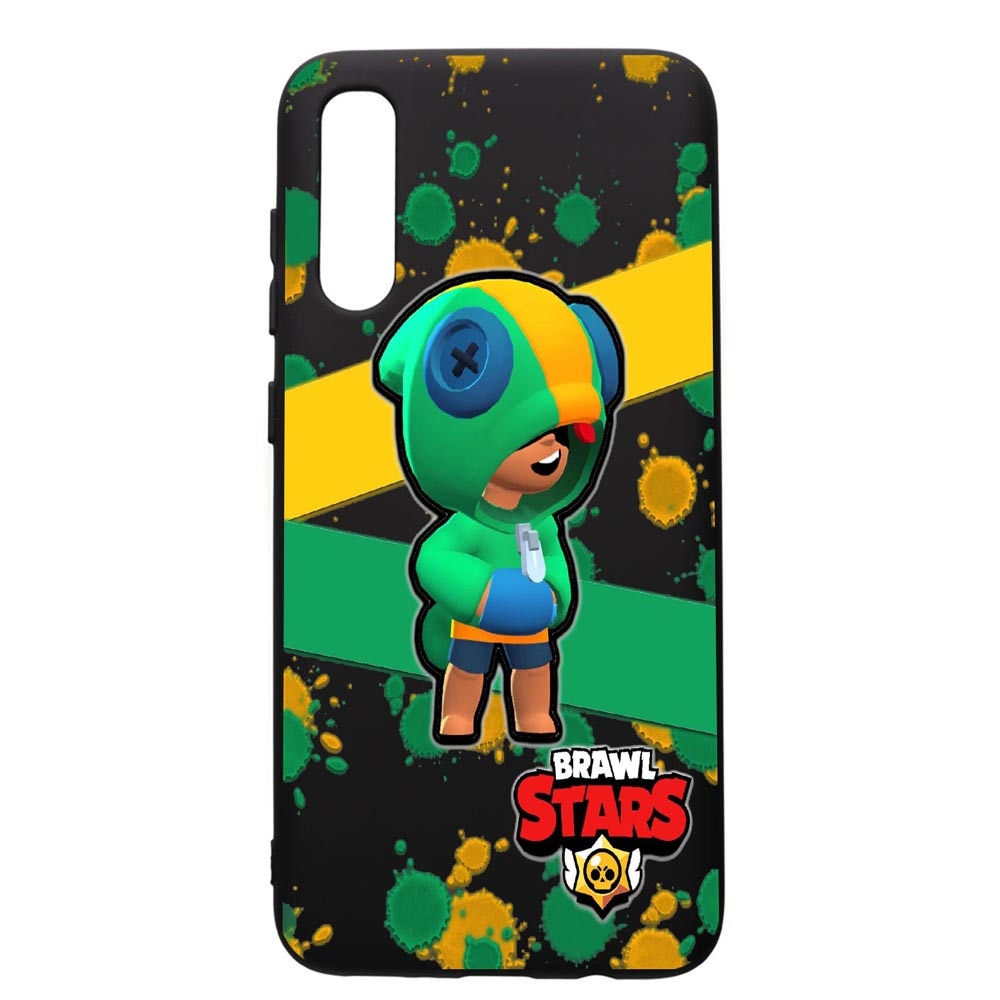 Husa de protectie Samsung Galaxy A50, Brawl Stars Leon, silicon, cu interiorul din material textil, protectie camera, PB647